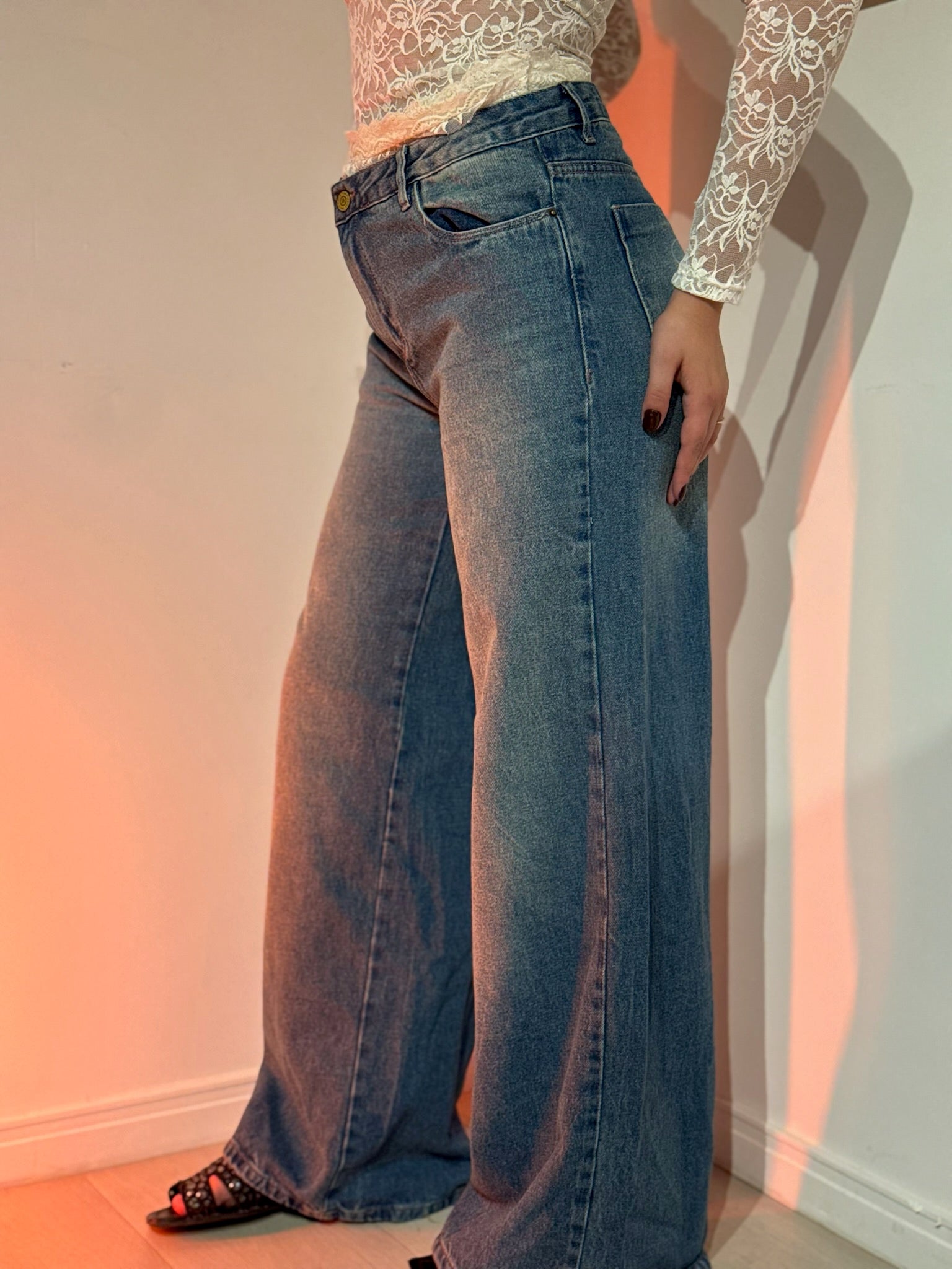 Calça Jeans Denin Latte