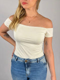 Blusa ombro a ombro Branca - Linha Basic