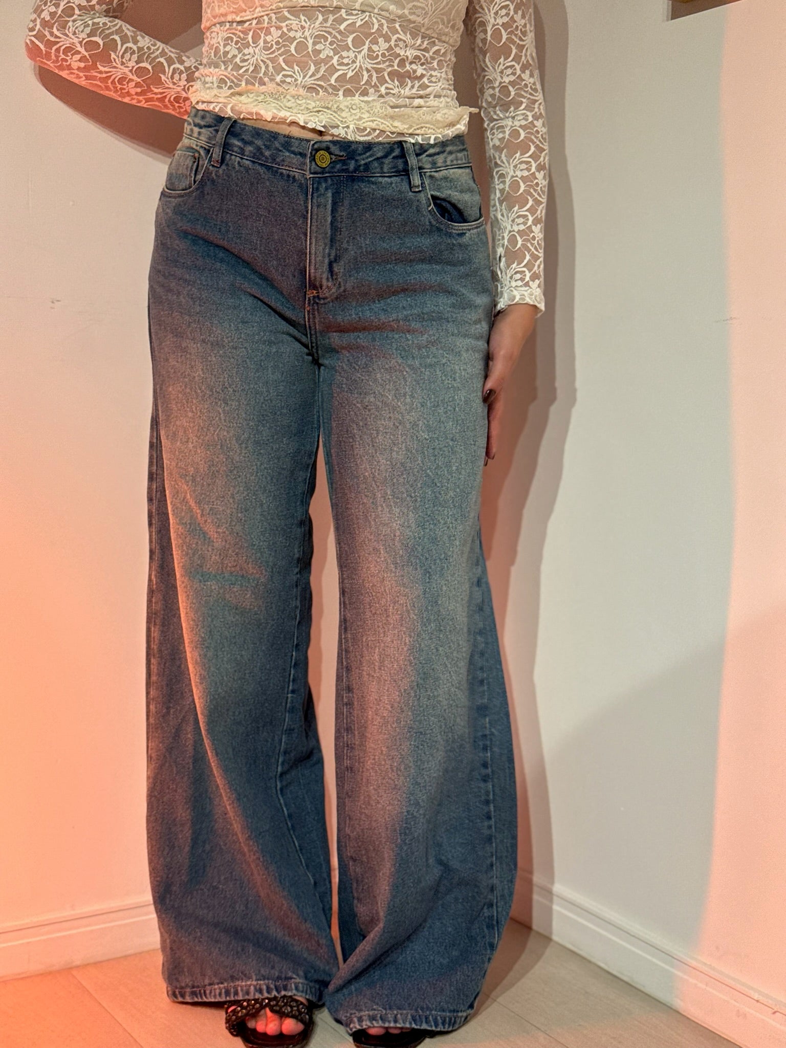 Calça Jeans Denin Latte