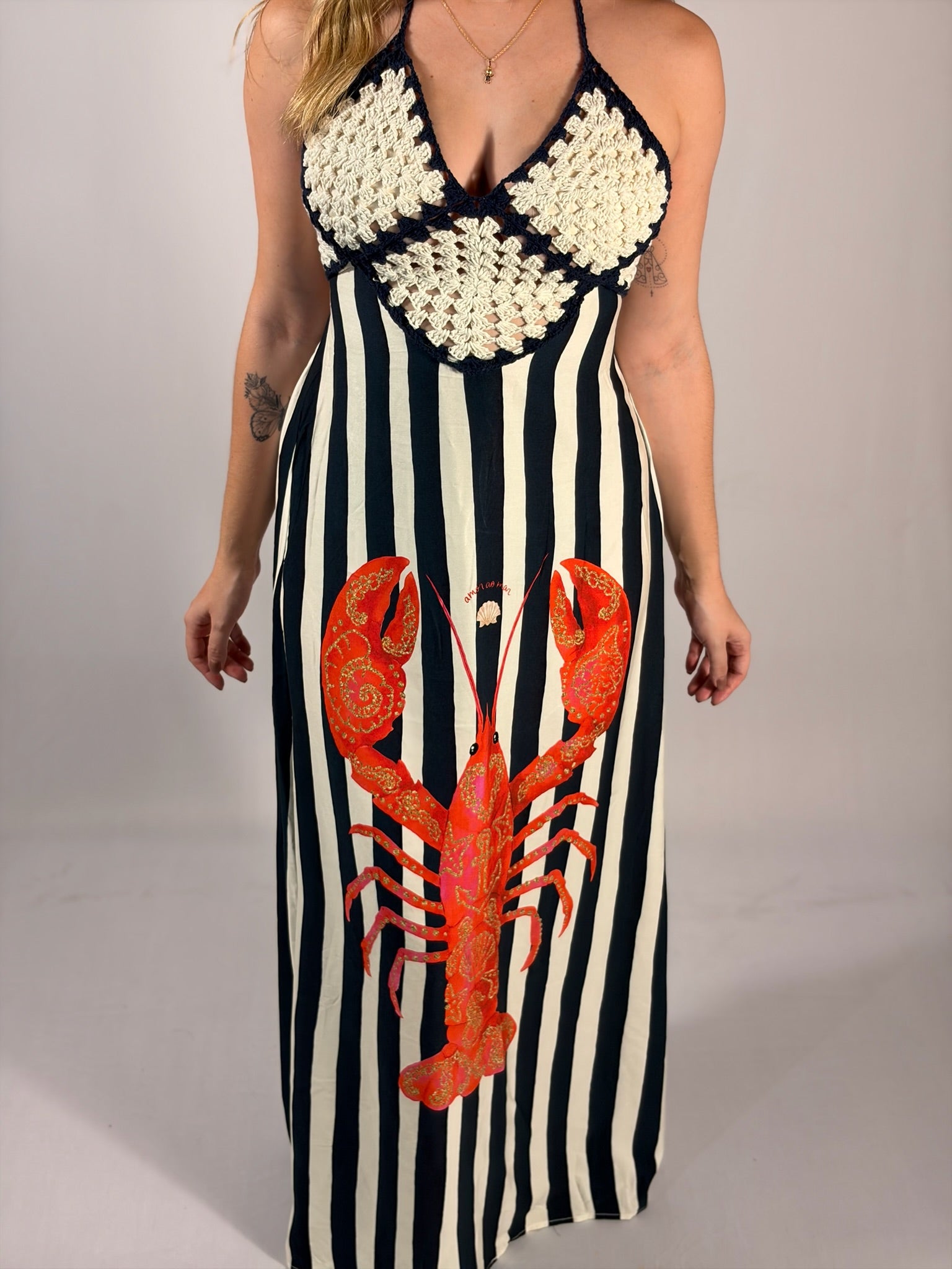 Vestido Longo Listrado - Até logo, verão!