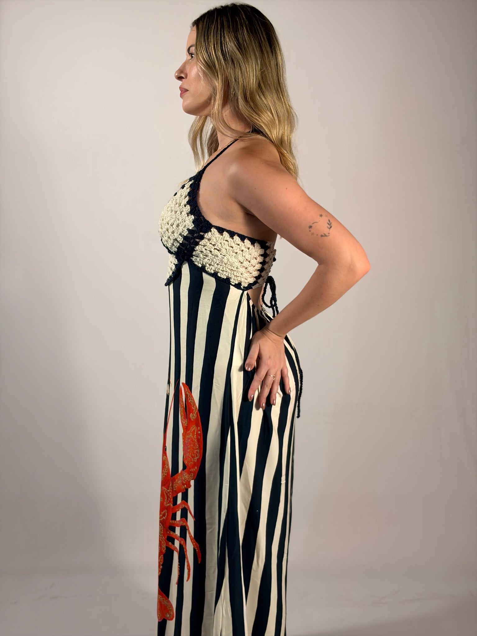 Vestido Longo Listrado - Até logo, verão!