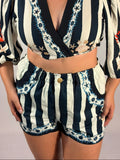 Short Jeans Listrado - Até logo, verão!