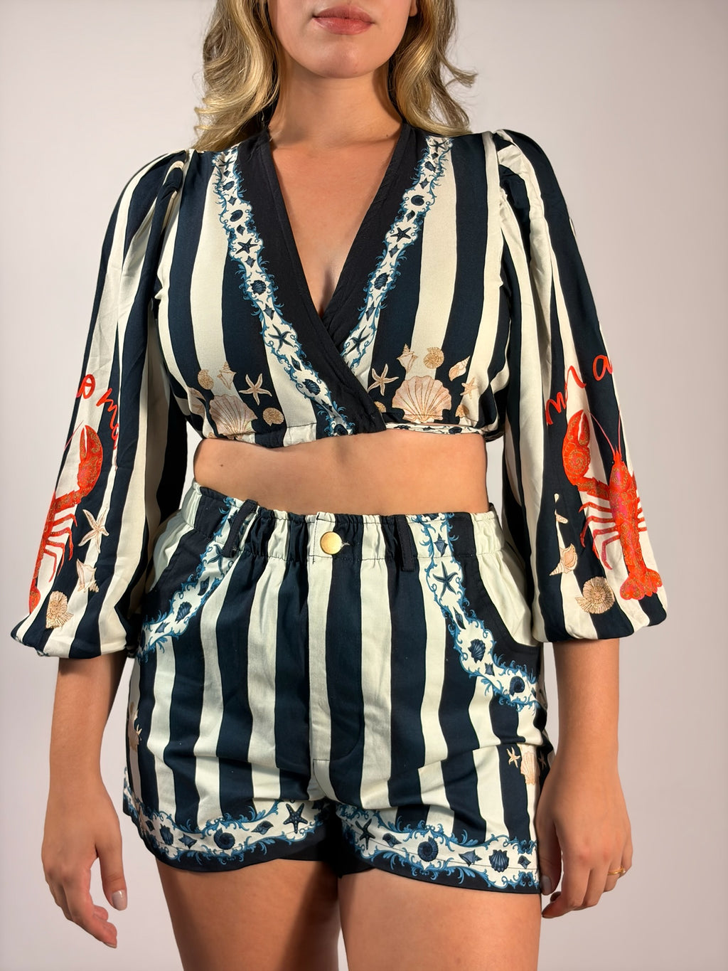 Blusa Cropped Amarração Frontal - Até logo, verão!