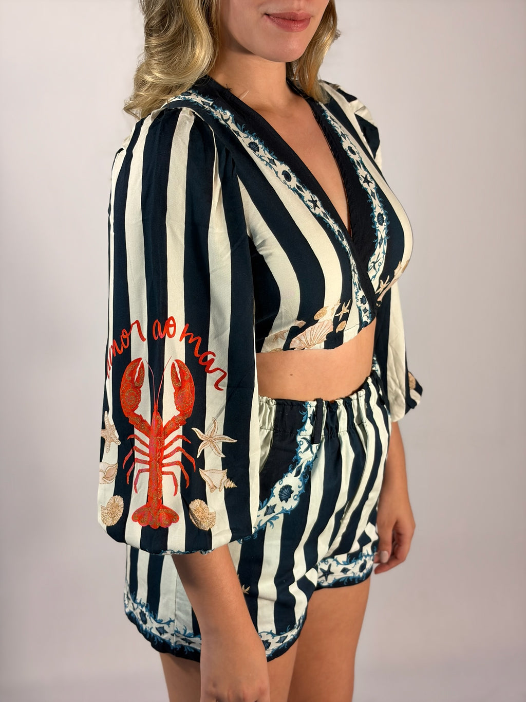 Blusa Cropped Amarração Frontal - Até logo, verão!