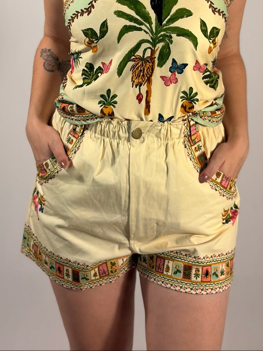 Short Jeans Floral - Até logo, verão!