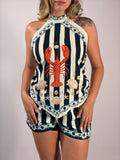 Blusa Listrada Frente e Verso - Até logo, verão!
