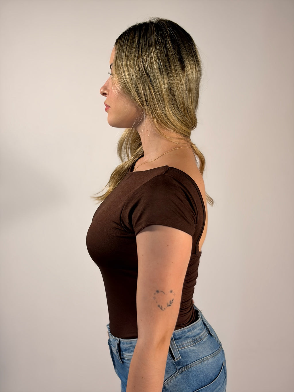 Body basiquinho Marrom - Linha Basic