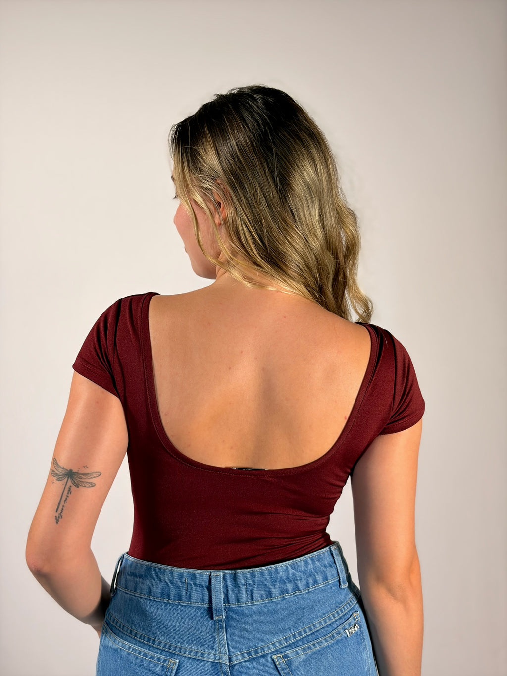 Body basiquinho Bordo - Linha Basic