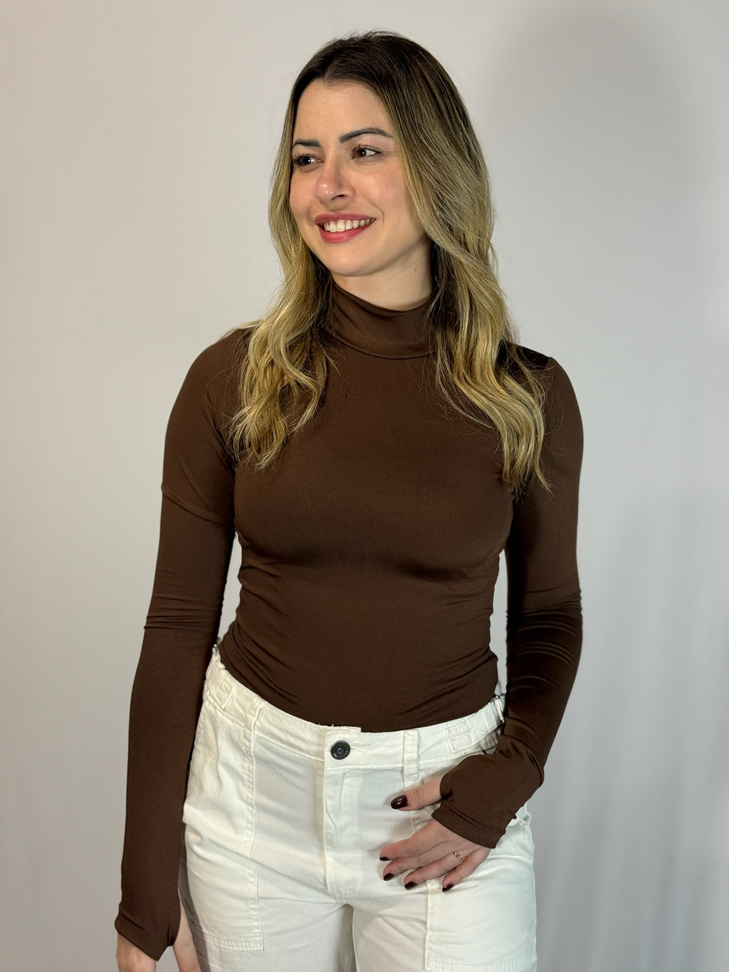 Blusa Nova York - Marrom