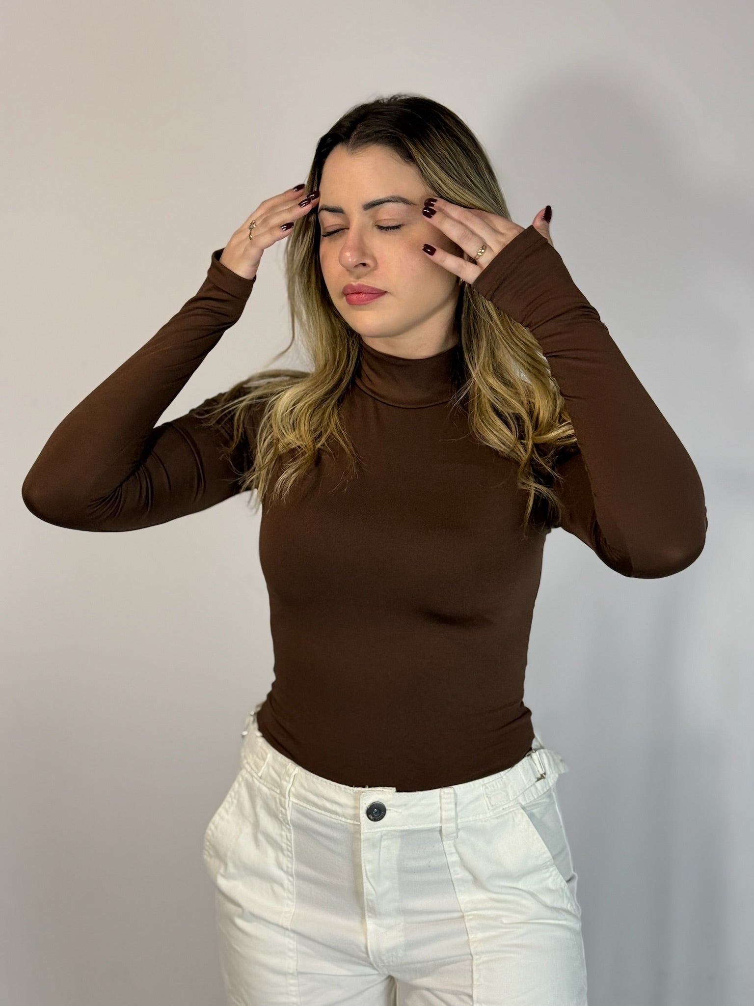 Blusa Nova York - Marrom